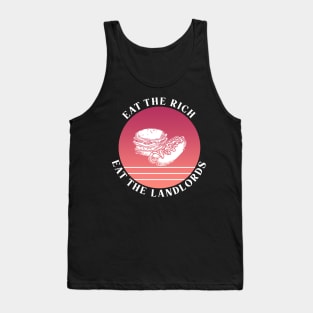 Eat The Rich Retro Cook Out Art Retro Red Summer Tank Top